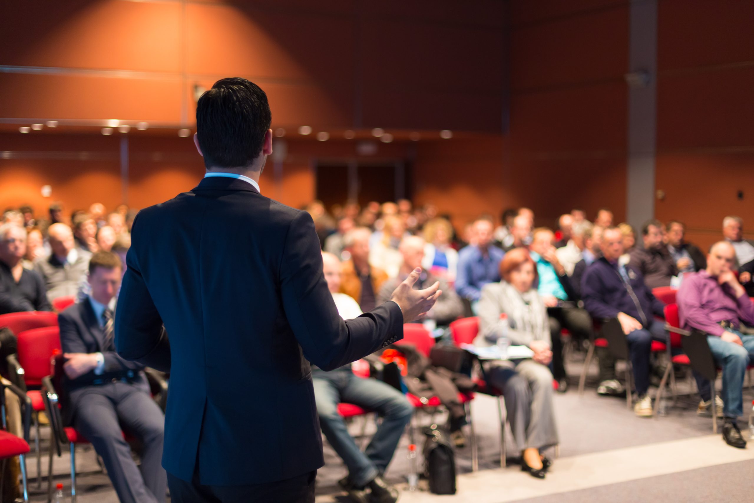 audio streaming a webcast of a speaking event